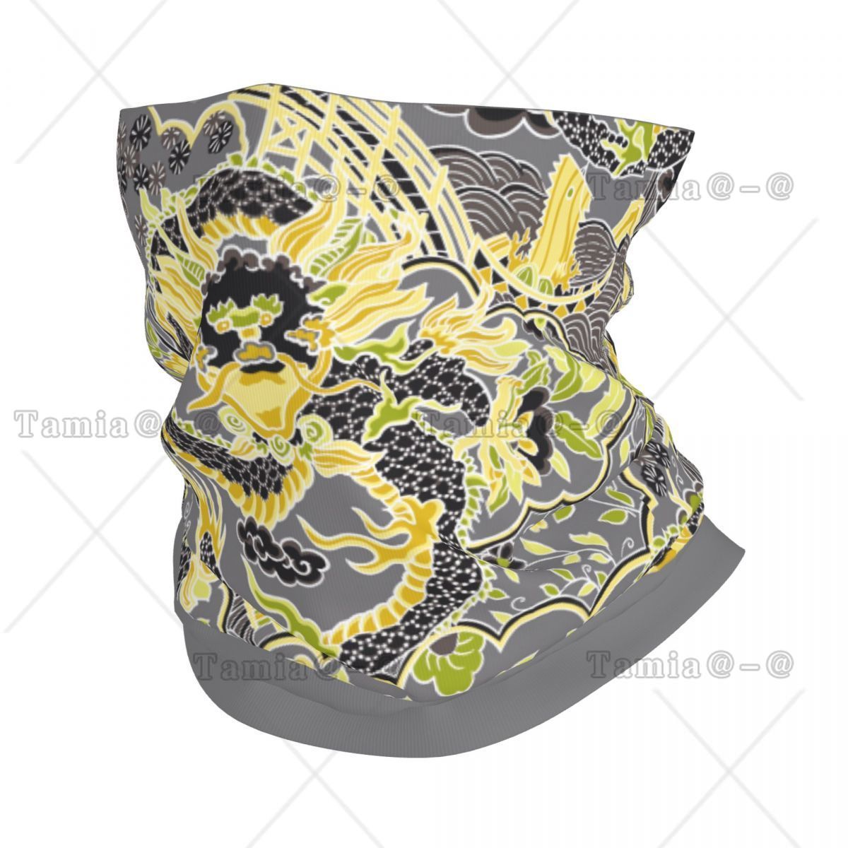 Neck Warmer Tube - Özel Antik Çin Esintili İmparatoral Ejderha