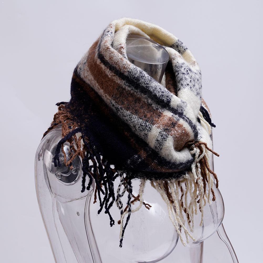 Pashmina Wrap Large - Kalınlaştırılmış Eşarp Yumuşak Püsküllü Şal Pashmina