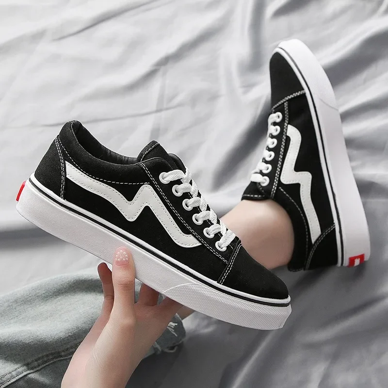 Vans Shoes Old Skool - Kadınlar açık nefes kaykay tuval yürüyüş