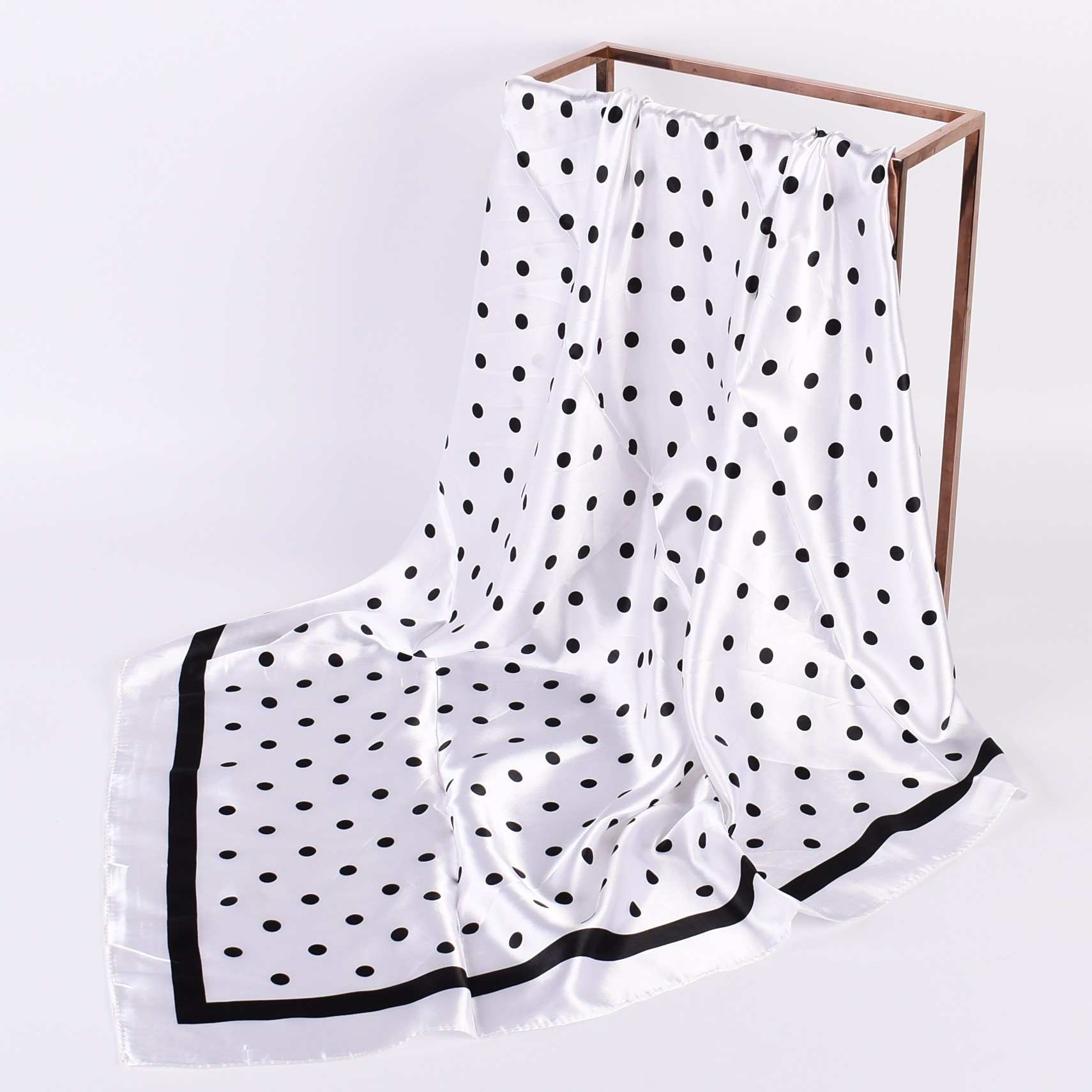 Scarf Silk Square - Yaz yeni moda mizaç dalgalı nokta