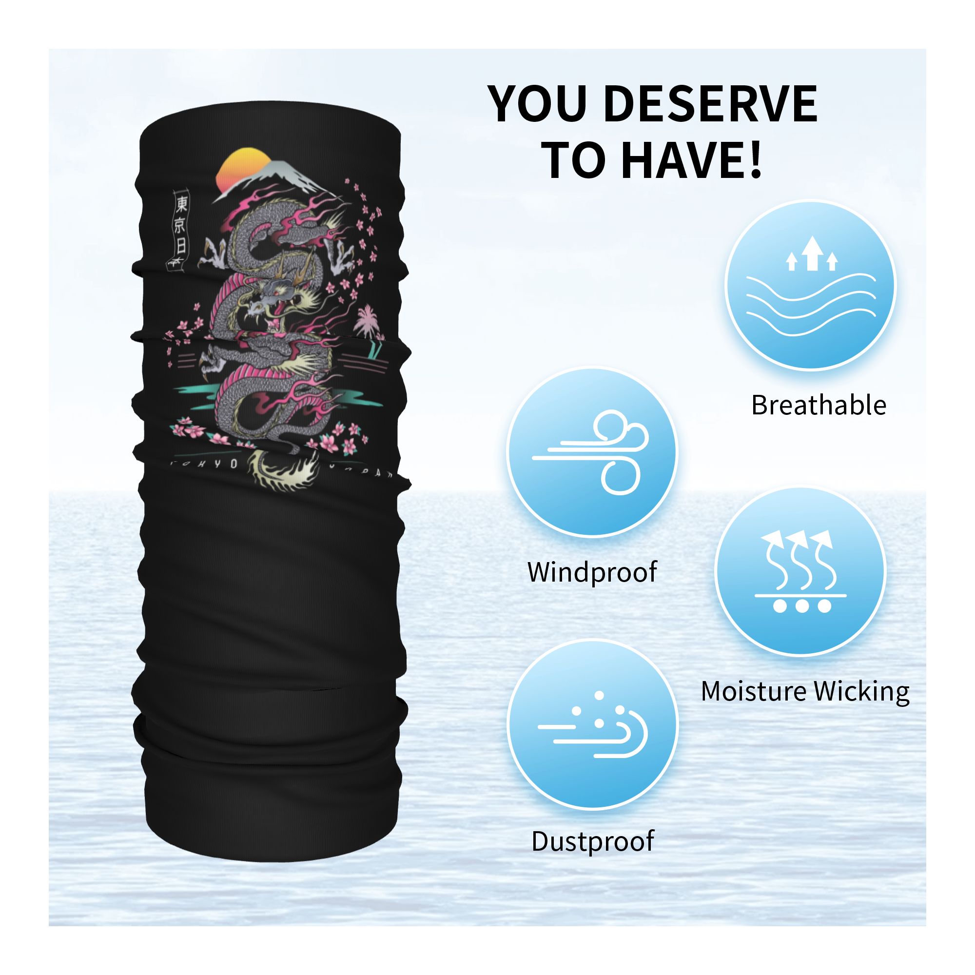 Özel Tokyo Japonya Ejderha Kış - Neck Warmer Tube incelemesi ve fiyatı