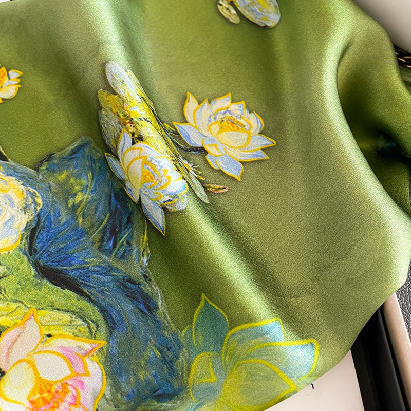 100% Gerçek ipek eşarp Moda Ba - Scarf Silk Square incelemesi ve fiyatı