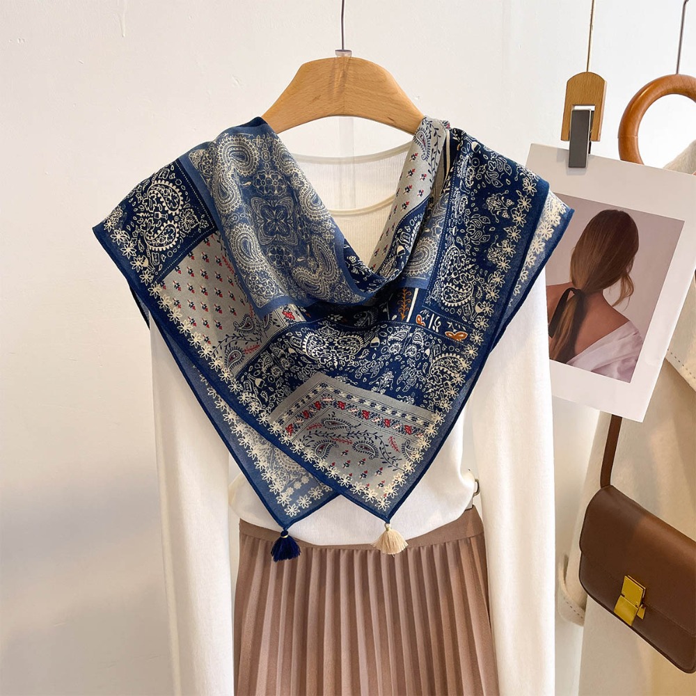 Püsküllü Eşarp Kadın Kare Pamu - Bandana Cotton incelemesi ve fiyatı