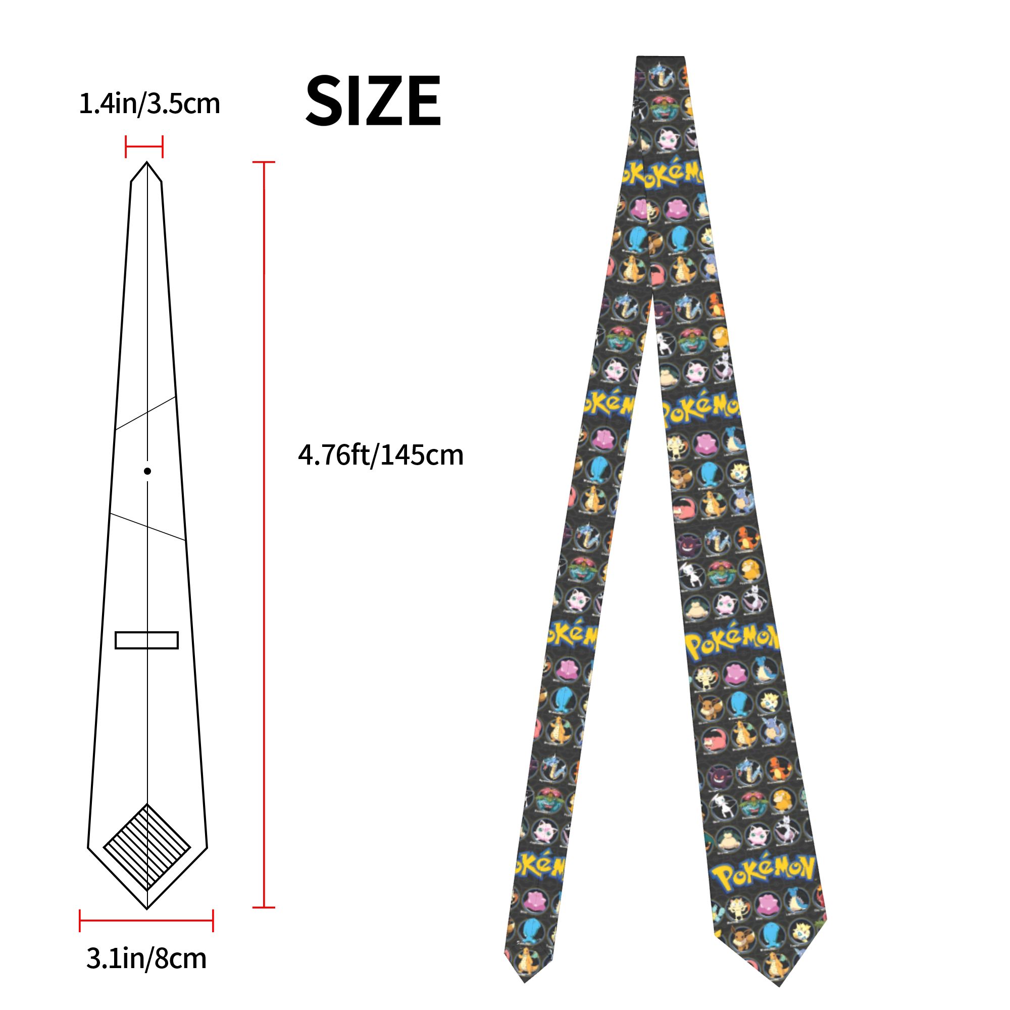 Karikatür Pokemon Karakterler  - Skinny Tie Men incelemesi ve fiyatı