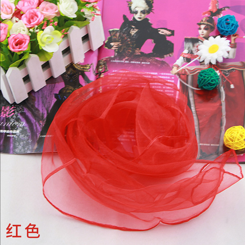 Düz renk şifon küçük ipek eşar - Scarf Silk Square incelemesi ve fiyatı
