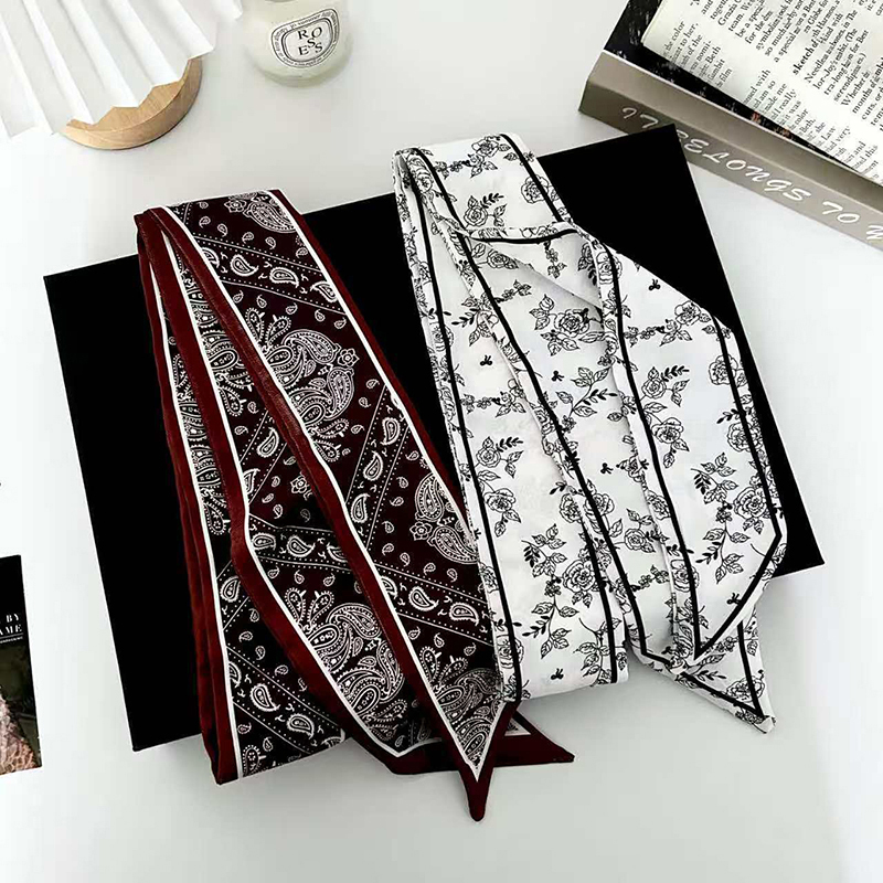Lüks Moda Kadın İnce İpek Eşar - Ascot Neck Scarf incelemesi ve fiyatı