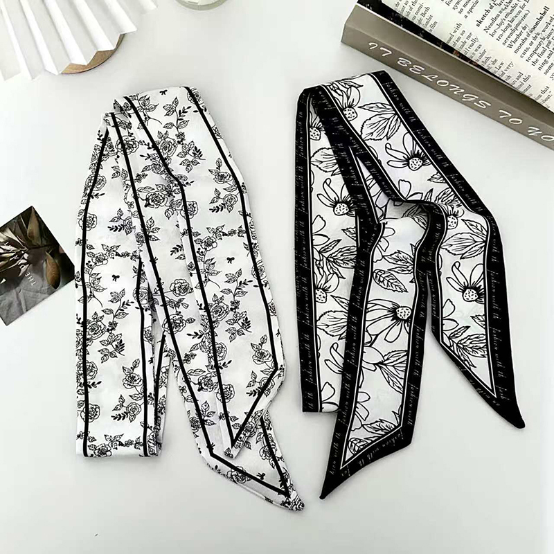 Lüks Moda Kadın İnce İpek Eşar - Ascot Neck Scarf incelemesi ve fiyatı