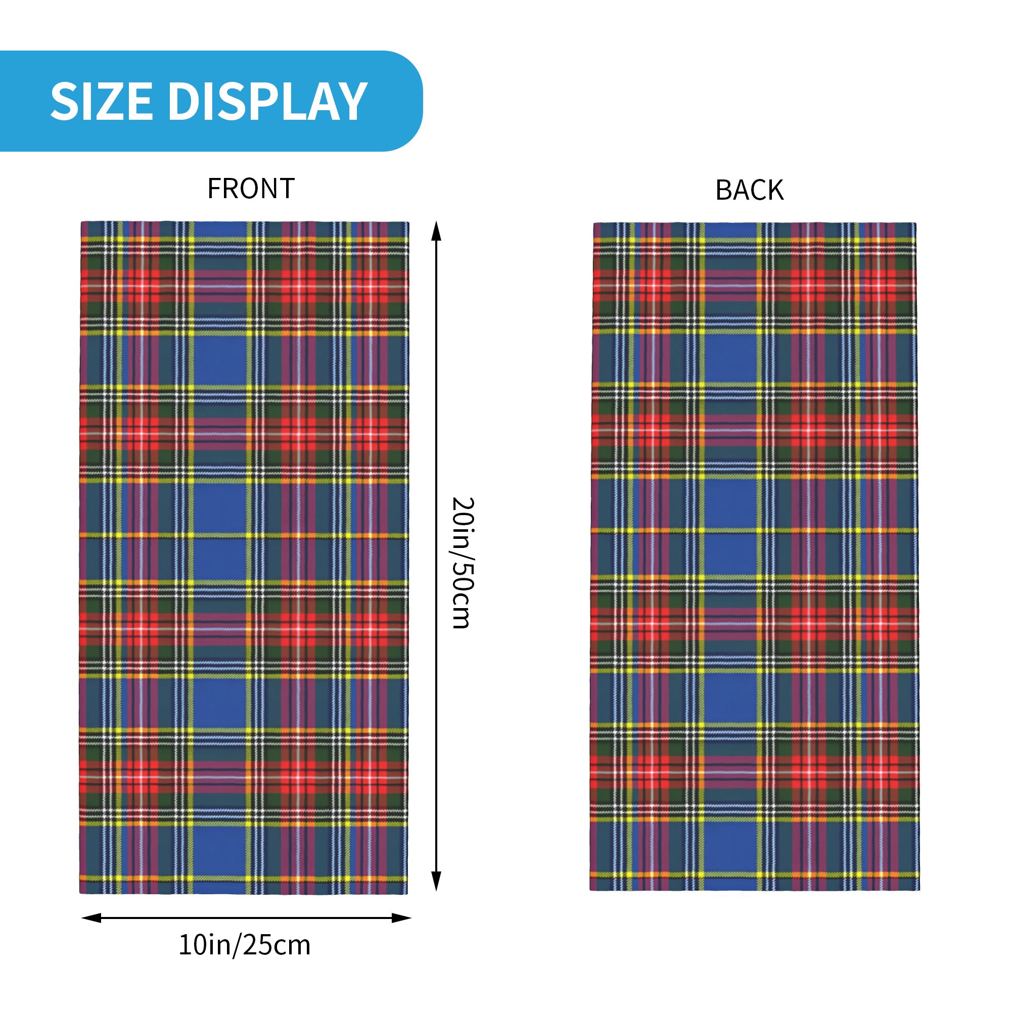 Özel Kraliyet Tartan Desenli K - Neck Warmer Tube incelemesi ve fiyatı