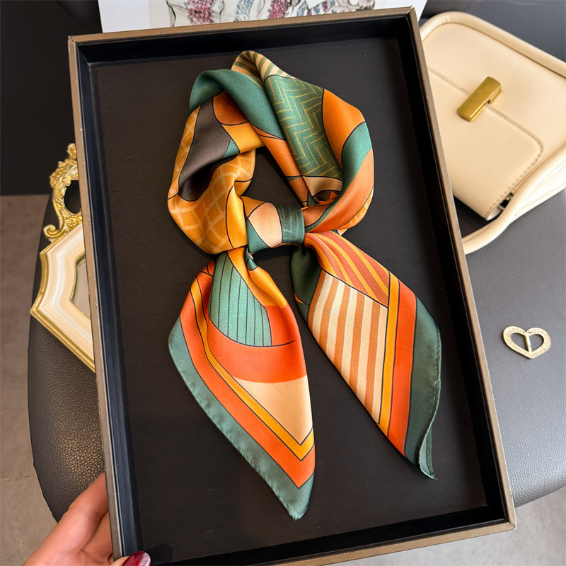 2026 yeni geometri baskı ipek  - Ascot Neck Scarf incelemesi ve fiyatı
